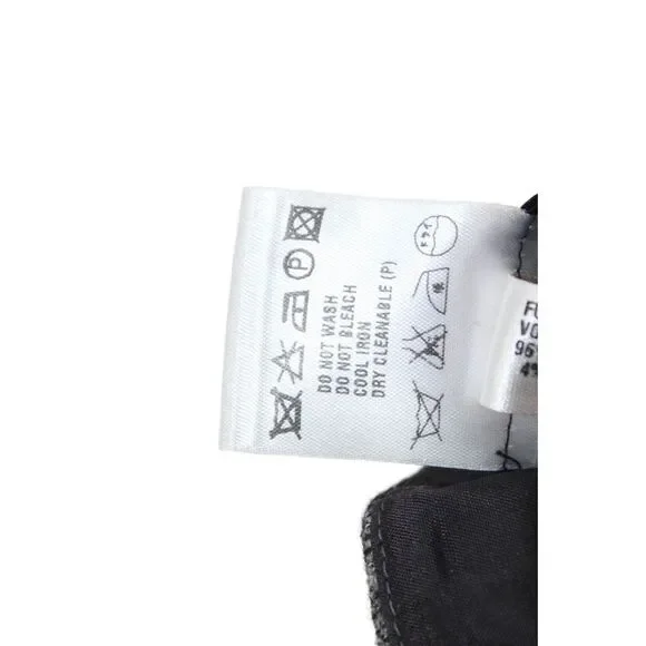 Escada Womens Straight Pencil Mini Skirt Dark Gray Striped Wool Size 36 - Picture 6 of 6